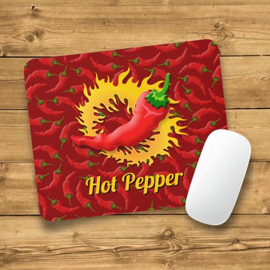 Pfeffer mit Flame Mauspad
