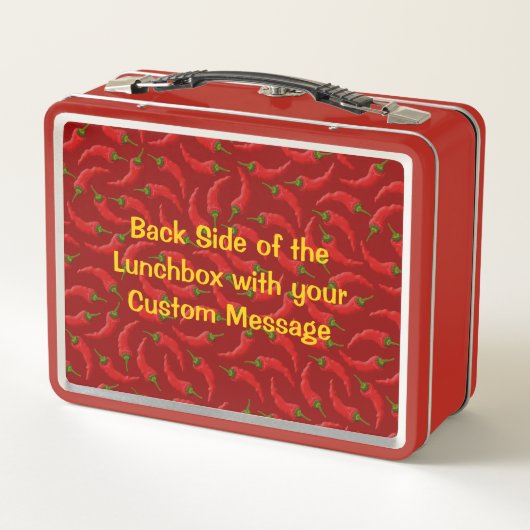 Pfeffer mit Flame Metal Lunch Box (Rückseite)