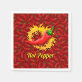 Pfeffer mit Flame Napkins Serviette (Vorderseite)