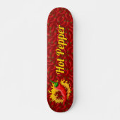 Pfeffer mit Flame Skateboard Deck (Vorne)