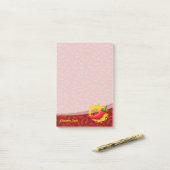 Pfeffer mit Flamme Post-it Klebezettel (Auf Schreibtisch)