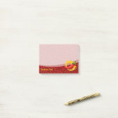 Pfeffer mit Flamme Post-it Klebezettel (Auf Schreibtisch)