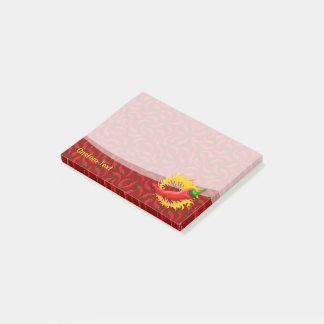 Pfeffer mit Flamme Post-it Klebezettel