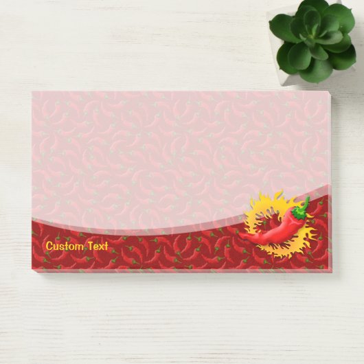 Pfeffer mit Flamme Post-it Klebezettel (Büro)