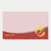 Pfeffer mit Flamme Post-it Klebezettel (Vorderseite)