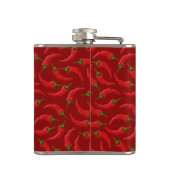 Pfeffer mit Flammen-Hip-Flask Flachmann (Rückseite)