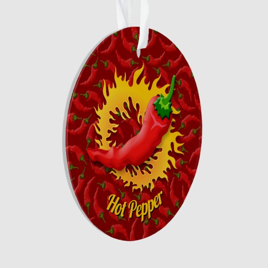 Pfeffer mit flammendem Dekor Ornament (Vorderseite)