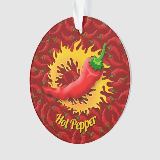 Pfeffer mit flammendem Dekor Ornament (Vorderseite)