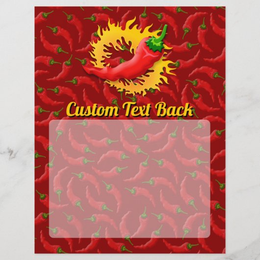 Pfeffer mit FlammenFlyer Flyer (Hinten)