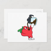 Pfeffer mit Kaffee Postkarte (Vorne/Hinten)