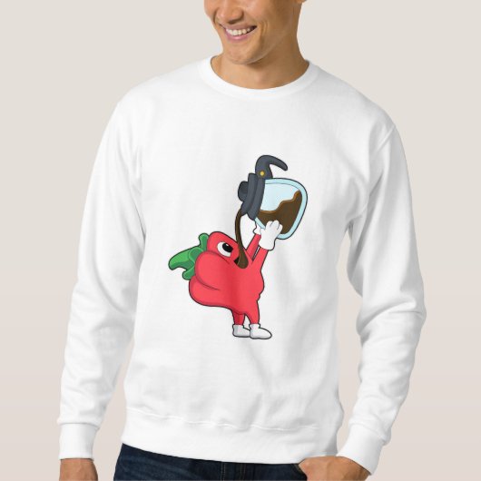 Pfeffer mit Kaffee Sweatshirt (Vorderseite)
