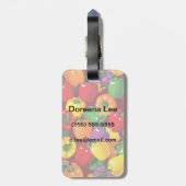 Pfeffer-Muster Gepäckanhänger (Rückseite vertikal)