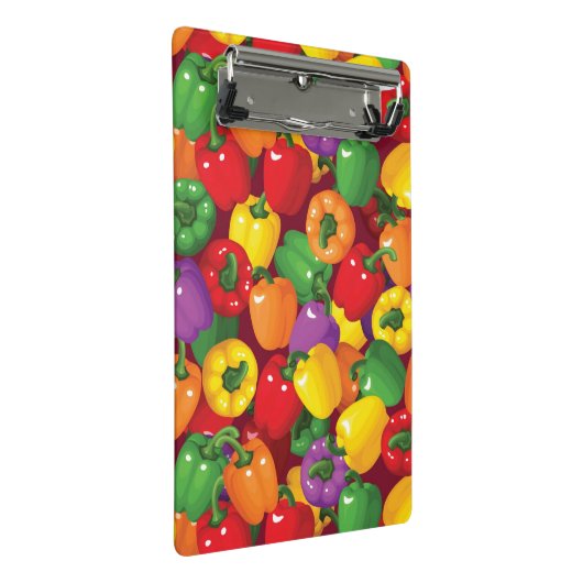 Pfeffer-Muster Mini Klemmbrett (Schrägansicht)