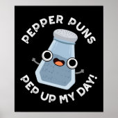 Pfeffer Pep Up My Day Funny Food Puff Dark BG Poster (Vorne)
