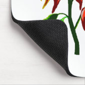 Pfeffer-Pflanzengraphik mit Wortpfeffer Mousepad (Ecke)