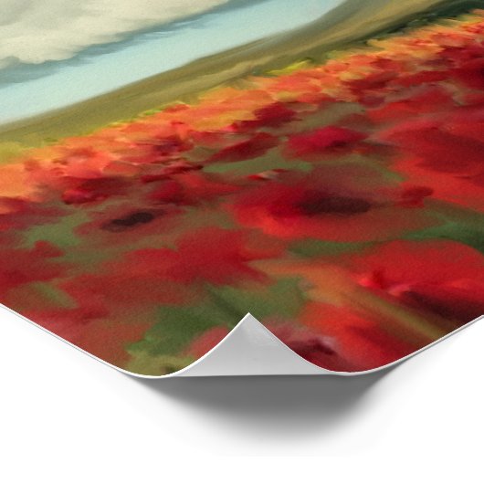 Pfeffer, Regenbogen und Puffwolken Poster (Ecke)