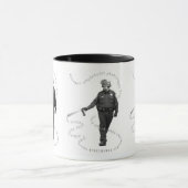 Pfeffer-Spray-Mann auf Zwei-Ton Tasse (Zentrum)