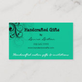 Pfeffer-Strudel-Visitenkarteschablone Visitenkarte (Rückseite)