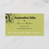 Pfeffer-Strudel-Visitenkarteschablone Visitenkarte (Rückseite)