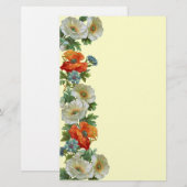 Pfeffer und Cornblumen Blumengestation Briefpapier (Vorne/Hinten)