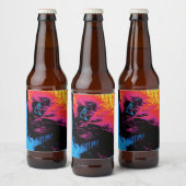 Pfeffer und Kunststoffschall Bierflaschenetikett (Flaschen)