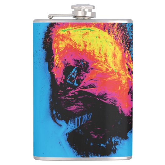 Pfeffer und Kunststoffschall Flachmann (Vorderseite)