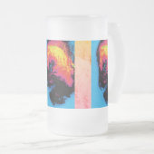 Pfeffer und Kunststoffschall Mattglas Bierglas (VorderseiteRechts)