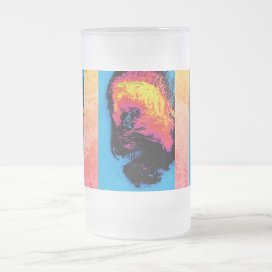 Pfeffer und Kunststoffschall Mattglas Bierglas (Mittel)