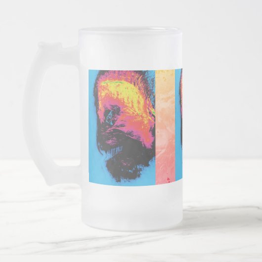 Pfeffer und Kunststoffschall Mattglas Bierglas (Links)