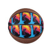 Pfeffer und Kunststoffschall Mini Basketball (Vorderseite)