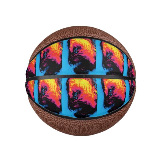 Pfeffer und Kunststoffschall Mini Basketball (Vorderseite)