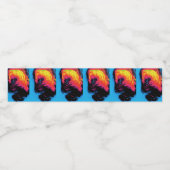 Pfeffer und Kunststoffschall Wasserflaschenetikett (Einzelnes Label)