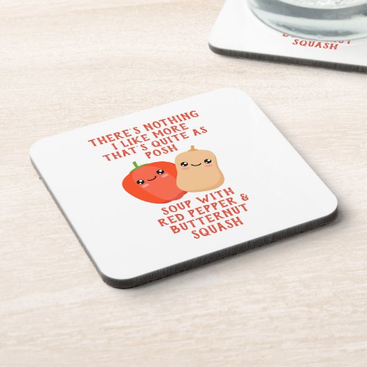 Pfeffer und Metzgereißsuppe Getränkeuntersetzer (Linke Seite)