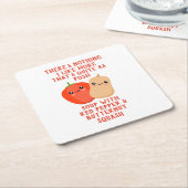 Pfeffer und Metzgereißsuppe Rechteckiger Pappuntersetzer (angewinkelt)