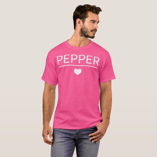 Pfeffer- und Salzpfefferkostkuppel T-Shirt (Vorne ganz)