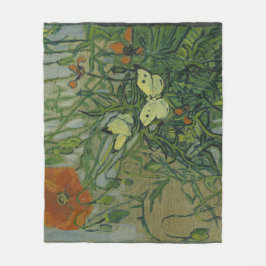 Pfeffer und Schmetterlinge von Vincent Van Gogh Fleecedecke