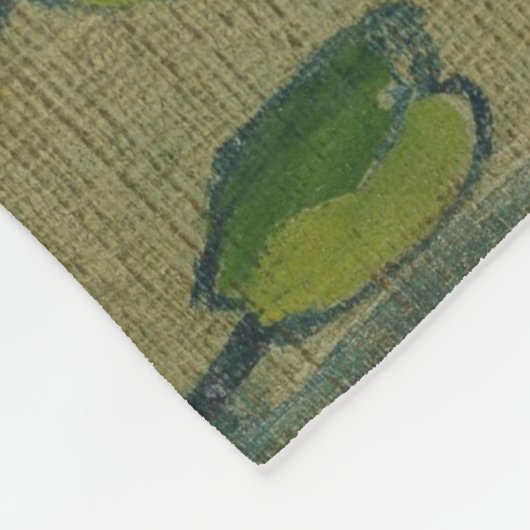 Pfeffer und Schmetterlinge von Vincent Van Gogh Fleecedecke (Ecke)