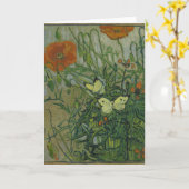 Pfeffer und Schmetterlinge von Vincent Van Gogh Karte (Gelbe Blume)