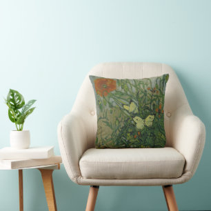 Pfeffer und Schmetterlinge von Vincent Van Gogh Kissen