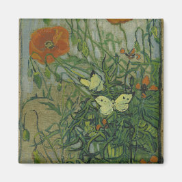 Pfeffer und Schmetterlinge von Vincent Van Gogh Magnet