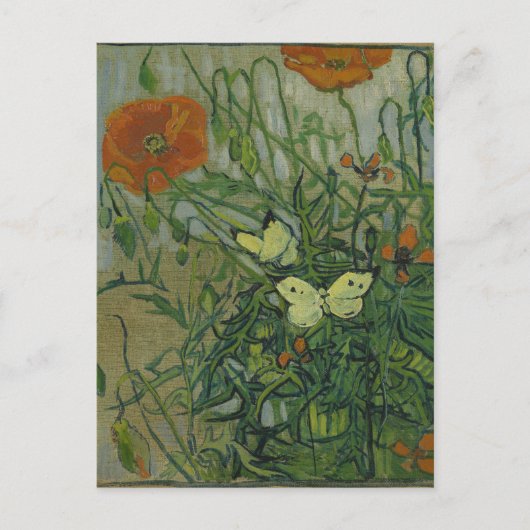 Pfeffer und Schmetterlinge von Vincent Van Gogh Postkarte (Vorderseite)