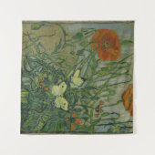 Pfeffer und Schmetterlinge von Vincent Van Gogh Wandteppich (Vorderseite (Horizontal))