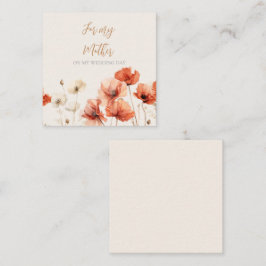 Pfeffer und Wildblumen für meine Mutter Mitteilungskarte