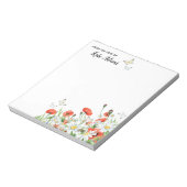 Pfeffer, Wildblumen, Schmetterlinge Notizblock (Rotiert)