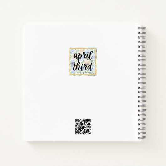 Pfeffer, Wildblumen, Schmetterlinge Notizblock (Rückseite)