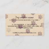 Pfefferhunde aus Cream pink, einfache Pfefferhunde Visitenkarte (Rückseite)