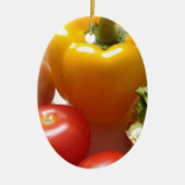 Pfefferkartoffeln Gemüse Salat gesunde Ernährung Keramik Ornament (Vorne)