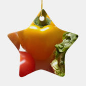 Pfefferkartoffeln Gemüse Salat gesunde Ernährung Keramikornament (Vorne)