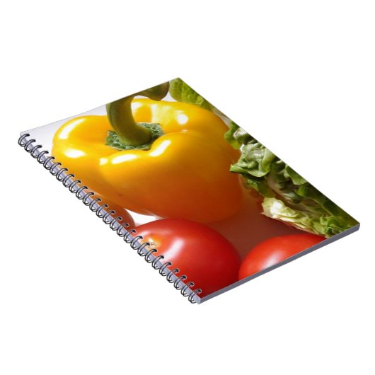 Pfefferkartoffeln Gemüse Salat gesunde Ernährung Notizblock (Rechte Seite)