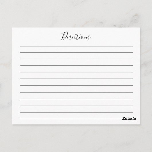 Pfefferkins Blumenrezeptkarte im Herbst Postkarte (Rückseite)